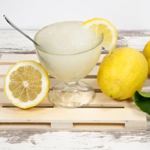 GRANITA AL LIMONE CON BRIOSCHIA COL TUPPO